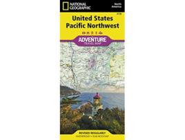 Livro United States, Pacific Northwest Adventure Map de National Geographic Maps (Inglês)