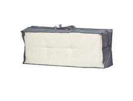 Saco de Armazenamento para Almofadas de Móveis de Jardim 130 X 32 X 50 Cm Poliéster Tecido Oxford 600D Cor: Cinza MEHR GARTEN