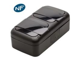 Interruptor de Duas Vias + Tomada 2P+T À Prova de Água Ip54 VIKO BY PANASONIC Cinzento Nc