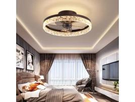 Lustre Acrílico Silencioso com Remendo Dourado de Frequência Variável Led Temperatura de Cor Ajustável Adequado para Salas de Estar e Quartos SLD