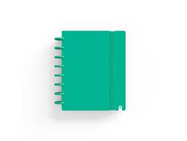 Caderno INGENIOX A5 Pautado 80Fl 100G Foam C/Elástico Verde 66025016