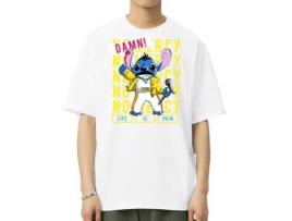 T-Shirt de Homem VREEL Puntada Disney Algodão Branco (S)