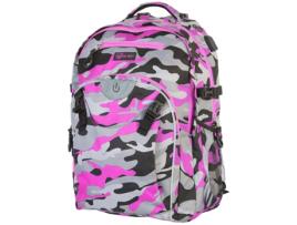 Mochila de Lazer WHEEL BEE Geração Z Camuflagem Rosa