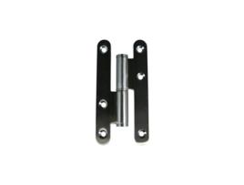 Dobradiça de Aço Inoxidável 110X55X2 5 Mm Nó Plano de Extremidade Redonda Direita DESIGN-MAT