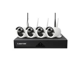Kit de 4 Câmaras de Videovigilância Wifi
