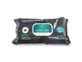 Toalhitas Húmidas para Higiene Corporal ALMA CARE 60 Uni.