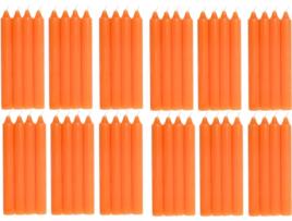 COM-FORT HOUSE- Vela de Mesa Laranja Velas Decorativas Sem Perfume Velas para a Tua Casa COM-FORT HOUSE