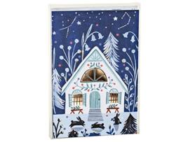Livro Cozy Winter Cabin Big Notecard Set de Flora Waycott (Inglês)