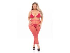 Conjunto de Lingerie PINK LIPSTICK Vermelho (XL)