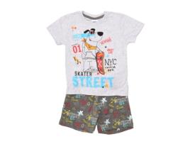 Pijama de Verão Manga Curta 21137005 Menino TOBOGAN