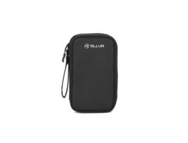 TELLUR Universal Organizador de Cabos de Viagem e Acessórios Eletrônicos 21X12,5X6Cm Preto