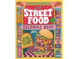 Livro Street Food Coloring Book de Alexander Rosso (Inglês)
