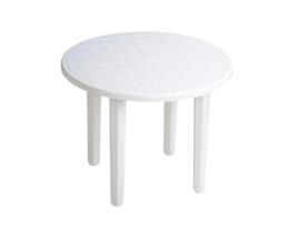 Mesa resina redonda 90 cm blanca 4024