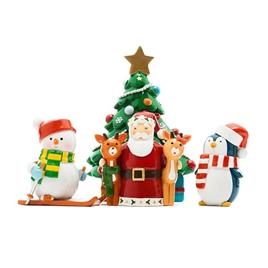 Set de Natal Árvore Pinguim Pai Natal C/Renas e Boneco de Neve LDW