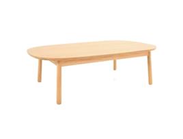 Mesa central PÄRUMM Lezquer 110X60X32,5 cm em madeira de freixo natural