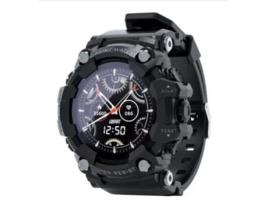 Relógio Inteligente LOKMAT Attack Mostrador Preto 44Mm Pulseira Tpu Smartwatch