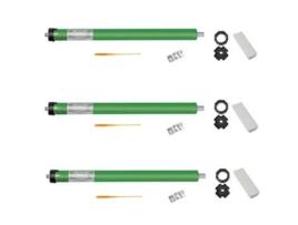 MOTIC Pack 3-Radio Mot 50- Motor para Persianas e Toldos com Comando À Distância para Tubo Octogonal de 60 Mm para Persianas e Toldos Inclui Coman