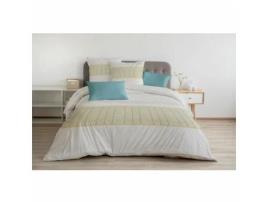 Conjunto de capa de edredom HOME LINGE PASSION Bege 240 x 260 cm 3 Peças