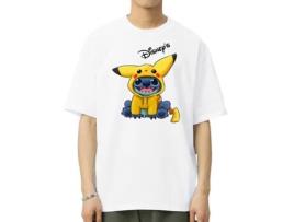 T-Shirt de Homem VREEL Puntada Disney Algodão Branco (XL)