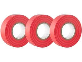 3 Fita Eléctrica de Pvc Vermelha VOINEE