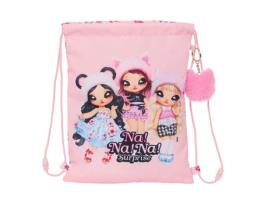 Mochila com Fabulosas Cordas de Rosa 26 X 34 X 1 Cm NA!NA!NA! SURPRISE