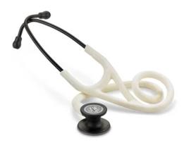 Estetoscópio Littmann Cardiology Iv 6186C Alabastro Acabamentos Pretos SOLVENTUM