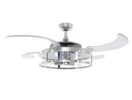 FANAWAY Classic 48In 4Blade Ac Fan/Lt 3E27 Pol Nkl 3Sp-Rc