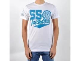 T-Shirt de Homem BE AND BE TOUCHDOWN Turquesa Algodão Branco (S)