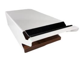 Suporte Flat BAZIS para Bicicleta e Acessórios Branco Teak