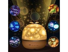 1 Projetor de Luz Estrelada para Quarto Modelo de Grama Atualizado Inclui 6 Conjuntos de Lâminas