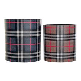 Papeleira DKD Home Decor Madeira Tela (2 pcs)