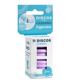 11 Discos para Caderno Ingeniox (Lilás)