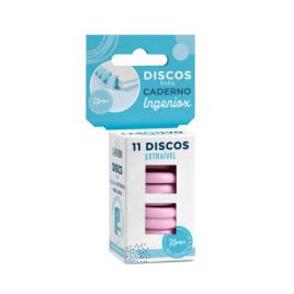 11 Discos para Caderno Ingeniox (Rosa)