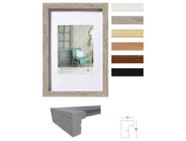 Quadro Stockholm Moldura de madeira tamanho 050X070 Cm cinzento