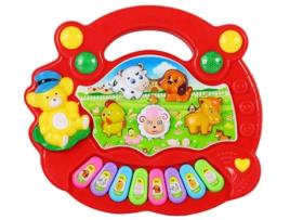 Brinquedos de Piano Musical para Crianças Instrumentos Musicais de Desenvolvimento Educacional Vermelho LUGA