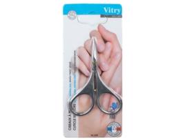 VITRY Tesouras para Pele com Lâminas Curvas de Aço Inoxidável Stealth