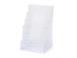 2 X 1/3 Quadro A4 Suporte Do Folheto Injecção / Parede