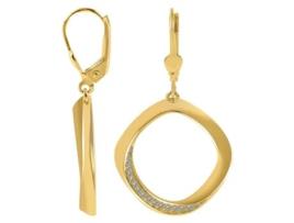 Joalharia Ouro 8K – Brincos de Argola em Ouro com Zircónias Olea