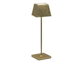 Candeeiro de Mesa Led Siesta com Folha de Ouro Portátil e Recarregável Ip54 ROSSINI ILLUMINAZIONE