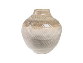 Vaso ROMIMEX Bege Porcelana 36 x 39 x 37 cm