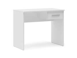 Secretaria com Pequena Gaveta. 90Cm Comprimento X 50Cm Profundidade X 73Cm Altura. Acabamento Cor Branco. BOX FURNITURE