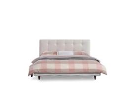Estrutura Do Leito Tapado 150X200 Cm Delft com Cap -Gray Cap -Gray Wooden Pabb PÄRUMM