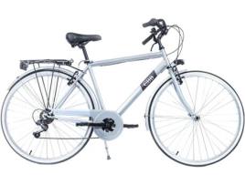 Bicicleta de Turismo Vintage Urban Terra Cinzenta de 28 Polegadas