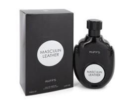 Eau De Parfum Masculin Leather by Riiffs Spray 3.4 oz (100 ml)
