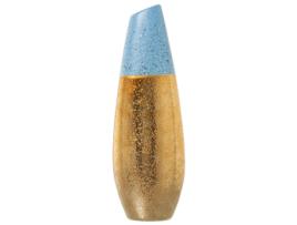 Vaso ALEXANDRA HOUSE LIVING Dourado Cerâmica 10 x 15 x 45 cm