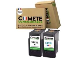 540 541 Xl Pacote 2 Cartuchos de Tinta para Canon Pg-540 Xl Cl-541Xl 540Xl 541Xl Pg540 Cl541 Xl Sem Nível de Tinta COMETE CONSOMMABLE
