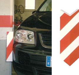 Quina de espuma autoadesiva branca e vermelha ATM-SEÑALIZACION