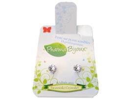 PHARMA BIJOUX Brincos de Cristal Xirius Hipoalergénico de 5,3 mm