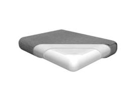 Ilano Lounge Cushion Assento Exterior 50X50X8Cm Cinzento Claro BOMOE