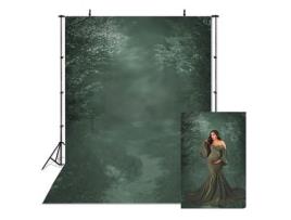 Fundo 3X2M para Estúdio Fotografia Tecido Verde Escuro FABRIC